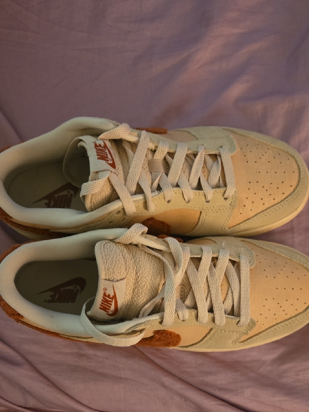 Brand New No Box Womens Nike Air Jordan Low Dunk Sneaker Size 10 Peach And Coral